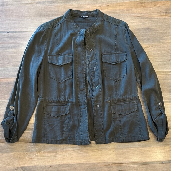 Dear John Jackets & Blazers - Dear John Women’s Olive Green Military Field Style Jacket